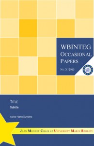 WBINTEG Occasional Papers